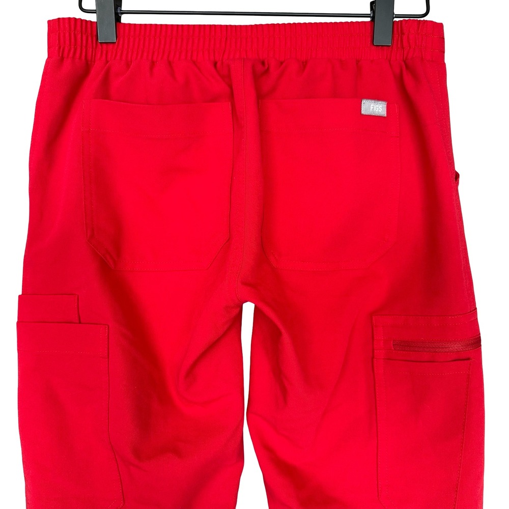 Figs High Waisted Yola Skinny Red Stretch Anti-Wrinkle Scrub Pants Size XXS - Picture 8 of 12